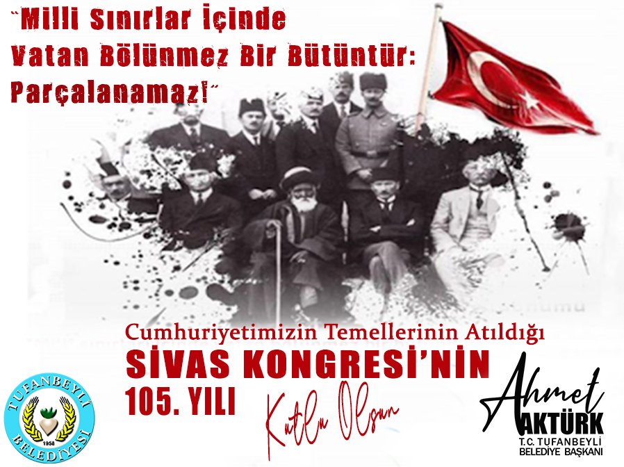 SİVAS KONGRESİNİN 105.YILI KUTLU OLSUN